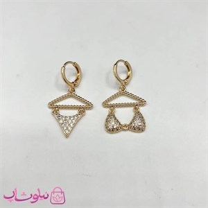گوشواره زنانه ysx طرح فانتزی (مدل لباس زیر زنانه) نگین‌دار کد 2491