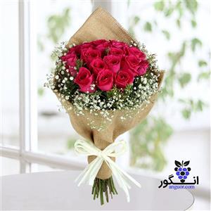 دسته گل رز صورتی