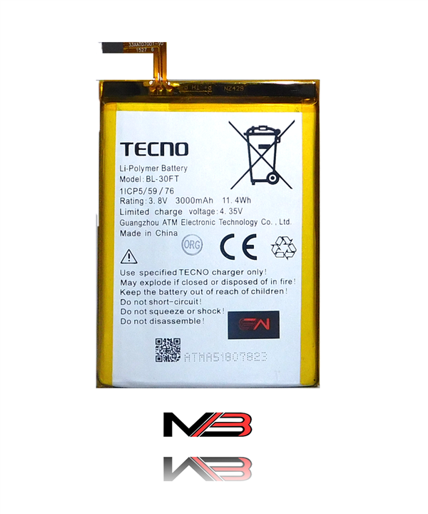 باتری تکنو Tecno phantom 5 -BL-30FT