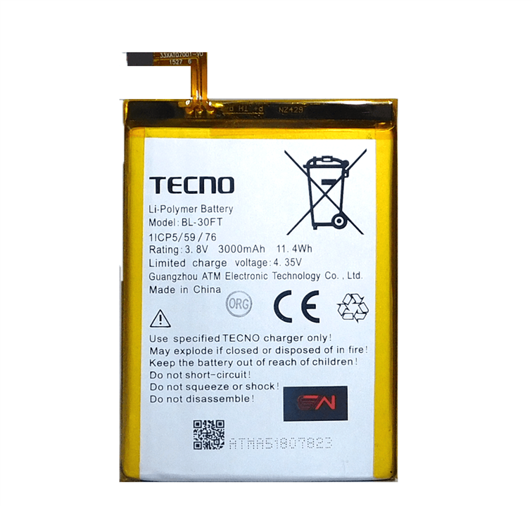 باتری تکنو Tecno phantom 5 -BL-30FT