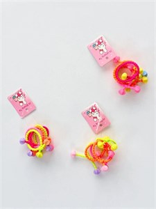کش مو رنگی مهره دار بافت بسته 5 عددی
