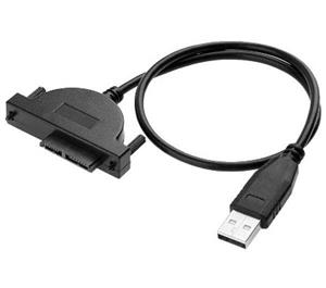 کابل تبدیل mini sata به usb برای DVD-RW