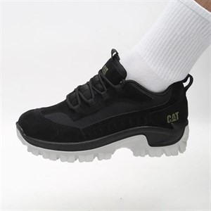 بوت اسپرت مردانه نیم ساق‌دار مدل caterpillar کاترپیلار رنگ مشکی طوسی کد 4885