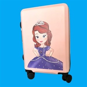چمدان کودک صورتی پرنسس سوفیا سایز 24