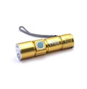 چراغ قوه جیبی طلائی PETZL USB