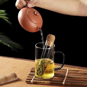 صافی چایی و دمنوش پیرکس استوانه ای