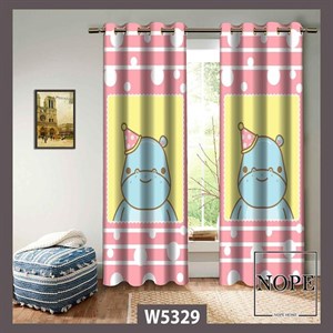 پرده کودک طرح اسب آبی مدل W5329