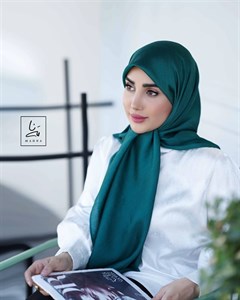 روسری تسلا سبز یشمی روشن