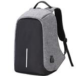 YOUPECK Anti-Theft Laptop Backpack Bags with USB Charging Port for Business Office Men Women Students Computer Bag Travel Pack Fits Under 15.6 Inch Laptop – Light Grey