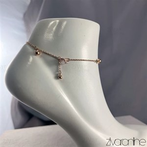 پابند تک نگین رزگلد 60062