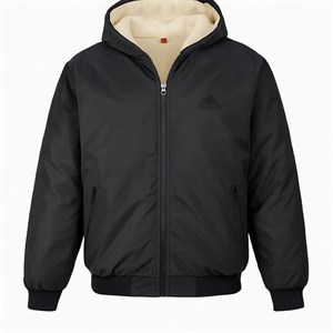 کاپشن مردانه مشکی داخل تمام خز مدل adidas-مشکی
