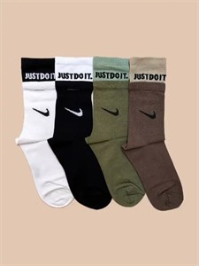 جوراب ساق بلند ورزشی دو کش طرح نایک یونیسکس