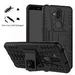 ZenFone 5Q ZC600KL case,LiuShan Shockproof Heavy Duty Combo Hybrid Rugged Dual Layer Grip Cover with Kickstand for ASUS ZenFone 5Q (ZC600KL) 6.0-inches Smartphone (with 4in1 Packaged),Black