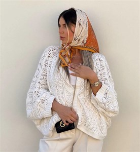 مینی اسکارف ساتن وارداتی کیارا کد ۴۰۰