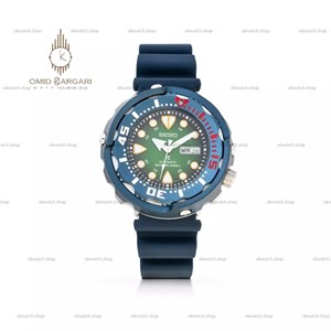ساعت مچی سیکو غواصی رابر صفحه سبز Seiko