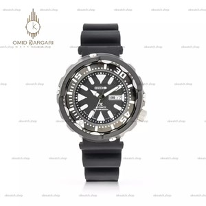 ساعت مچی سیکو غواصی بند رابر صفحه مشکی Seiko
