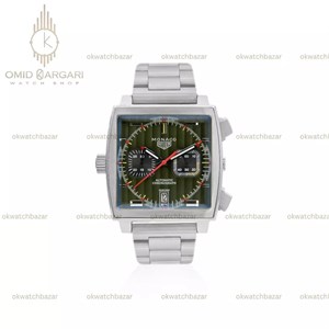 ساعت مچی تگ هویر موناکو بند سیلور صفحه سبز Tag Heuer Monaco