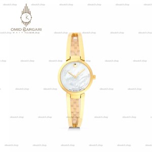 ساعت مچی موادو بند النگویی طلایی صفحه صدفی Movado