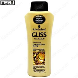 شامپو ترمیم کننده طلایی گلیس شوارتسکف  حجم 400 میل Schwarzkopf Gliss Oil Elixir Repair Shampoo