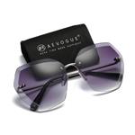 AEVOGUE Sunglasses For Women Oversized Rimless Diamond Cutting Lens Sun Glasses AE0534