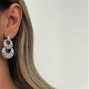گوشواره زنانه طرح جواهر کد 898