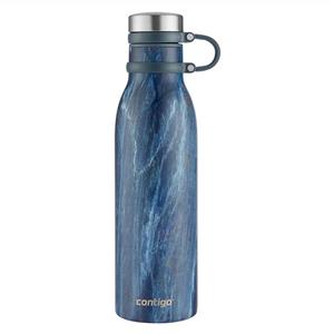 Contigo Couture Vacuum-Insulated Stainless Steel Water Bottle, 20 oz, Blue Slate