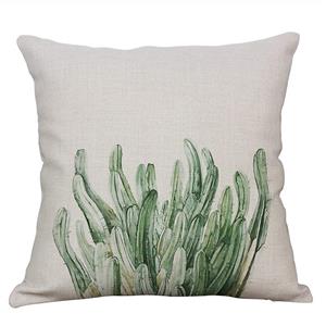 YeeJu Green Plant Decorative Throw Pillow Covers Cotton Linen Square Cushion Cover Outdoor Sofa Home Pillow Covers 20x20 Inch