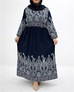 پیراهن سایزبزرگ اندونزی ترمه 7363