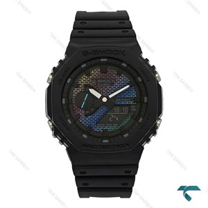 جی شاک مردانه GA2100 مشکی صفحه رنگی Casio-7319-G