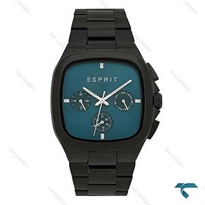 ساعت مردانه اسپریت سه موتوره مشکی صفحه کله غازی Esprit-8206-G