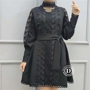 پیراهن کوتاه دانتل کد 2059