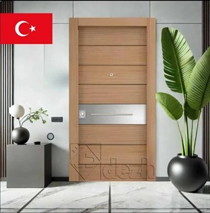 درب ضد سرقت ترک قهوه ای مدرن مدل DZ-602