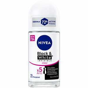 رول مام بلک اند وایت کلیر ۵۰ میلی‌لیتر | Black & White Clear Roll-On 50ml