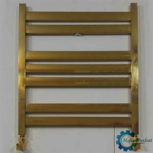حوله خشک کن استیل 7 فلت 50 ×60 طلایی مات ایران رویال