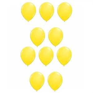 بادکنک بسته 10 عددی رنگ زرد