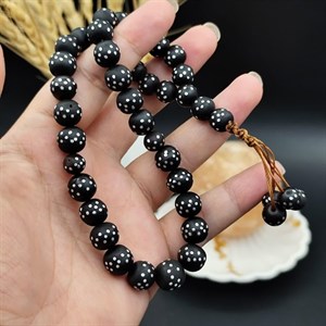 تسبیح داز ( هسته خرما وحشی ) 33 دانه اصل طبیعی کد 9959