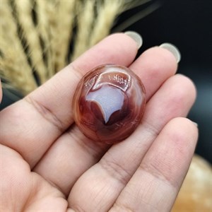 نگین عقیق سه پوست اصل معدنی کد 9671