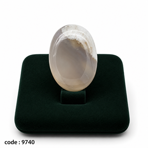 نگین عقیق شجر شیری خراسان اصل طبیعی کد 9740