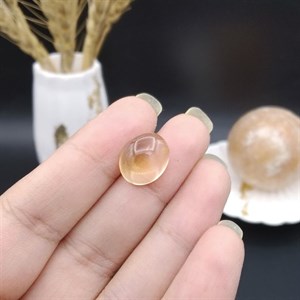 نگین سیترین تراش دامله طبیعی اصل معدنی کد 8991
