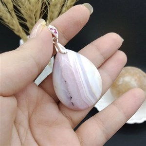گردنبند نقره عقیق سلیمانی دراگون اصل معدنی کد 8121 