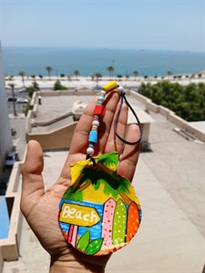 نقاشی روی صدف طرح یک