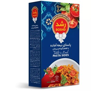 رشد پاستای نیمه آماده گوجه و ریحان 180گ