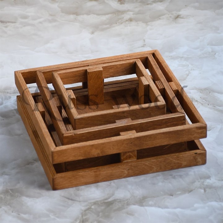 باکس مربع چوبی