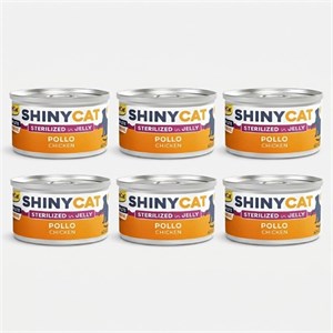 کنسرو غذای گربه بالغ جیم کت مدل Cat Food Sterilized Chicken in Jelly طعم مرغ وزن 70 گرم بسته 6 عددی