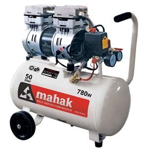 کمپرسور 50 لیتری بیصدا بدون روغن محک مجهز به شیر برقی مدل HSU750-50L