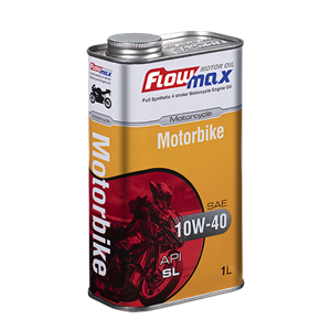 روغن موتور سیکلت فلومکس 10W-40 API SL JASO MA2