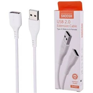 کابل افزایش طول USB شوش SHOOSH SH501 مدل USB 2.0 طول 30 سانتی متر