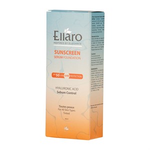 سرم ضد آفتاب کرم پودری الارو رنگی طبیعی SPF50 (40 میل)