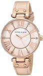 Anne Klein Women's Rose Goldtone Oversized Dial Strap Watch