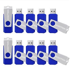 KOOTION 10PCS 2GB USB Flash Drive Thumb Drives Flash Memory Stick USB Drives USB 2.0 in Orange